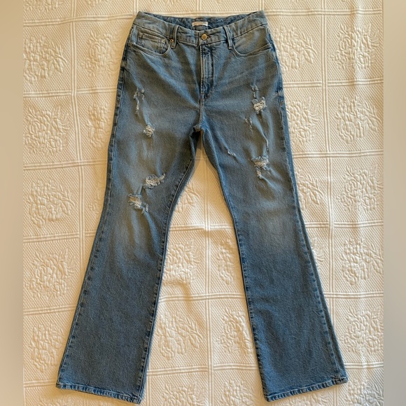 Good American Denim - Good American High Rise Good Classic Bootcut Jeans 8/29 
Indigo046 GC062T